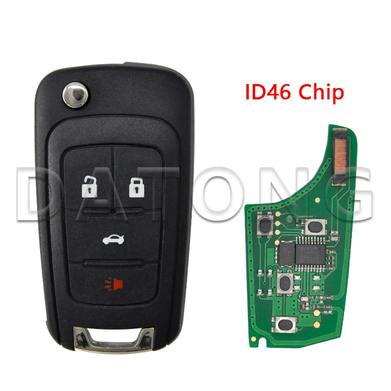 Datong World Car Remote Key For Chevrolet Cruze Sail Orlando Malibu Aveo Spark 315/433 MHz ID46 Chip Auto Smart Control Flip Key bosch spark plugs Spark Plugs & Ignition Systems