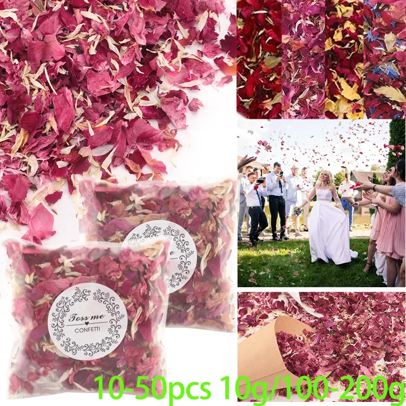 100g Natural Wedding Confetti Dried Flower Pop Wedding Confetti Diy  Biodegradable Handmade Dried Petals - Dried Flowers - AliExpress