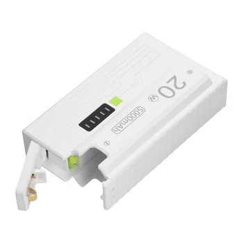 1*21700 Custodie per batterie di riserva Scatola di immagazzinaggio batteria Supporto guscio fai da te 20W Ricarica rapida con spina espulsore senza batteria