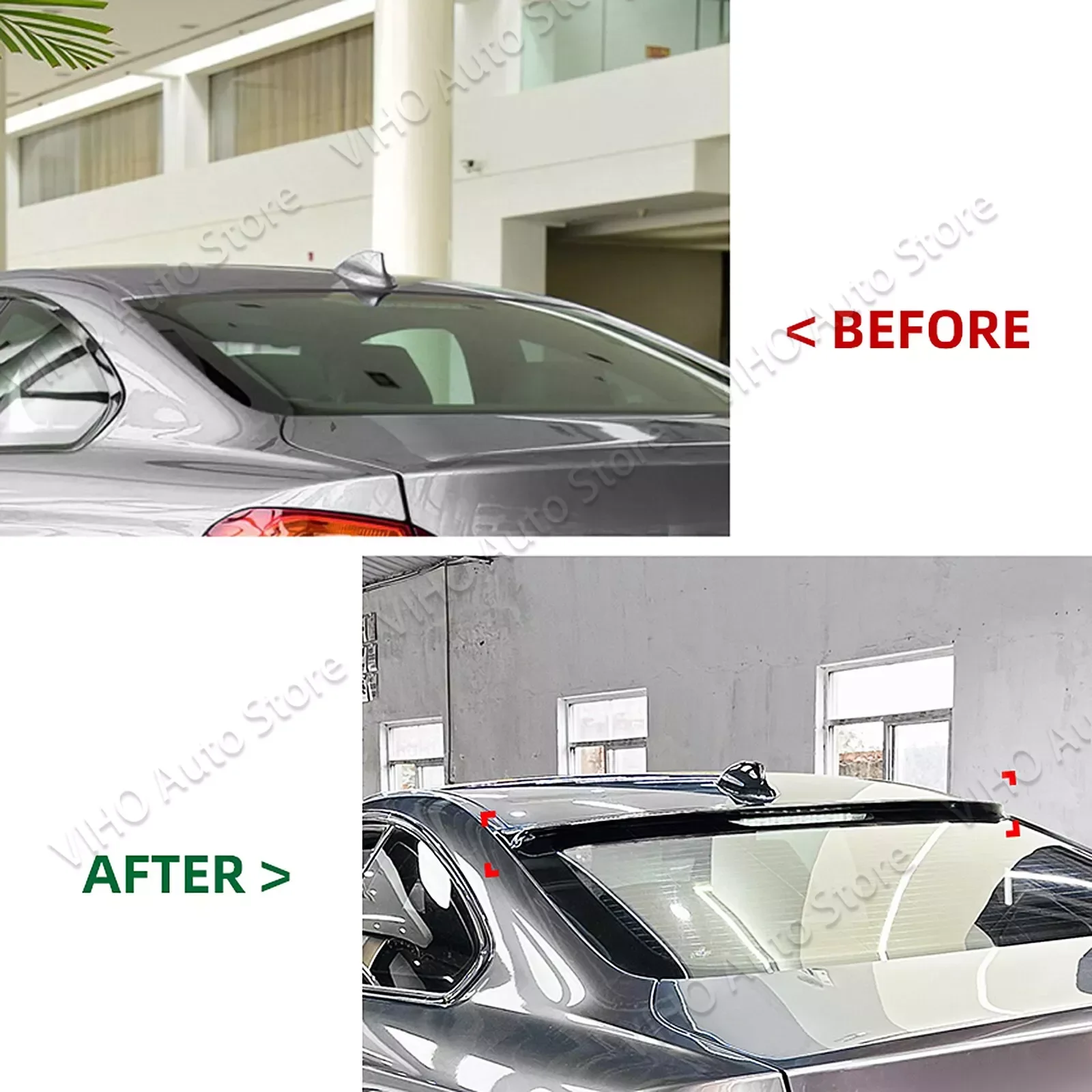 BMW 4 시리즈용 자동차 리어 트렁크 미들 루프 스포일러, 테일 윙 스플리터 글로스, 블랙 트림 바디 키트, F82 M4 2015-2020 F32 2014-2020