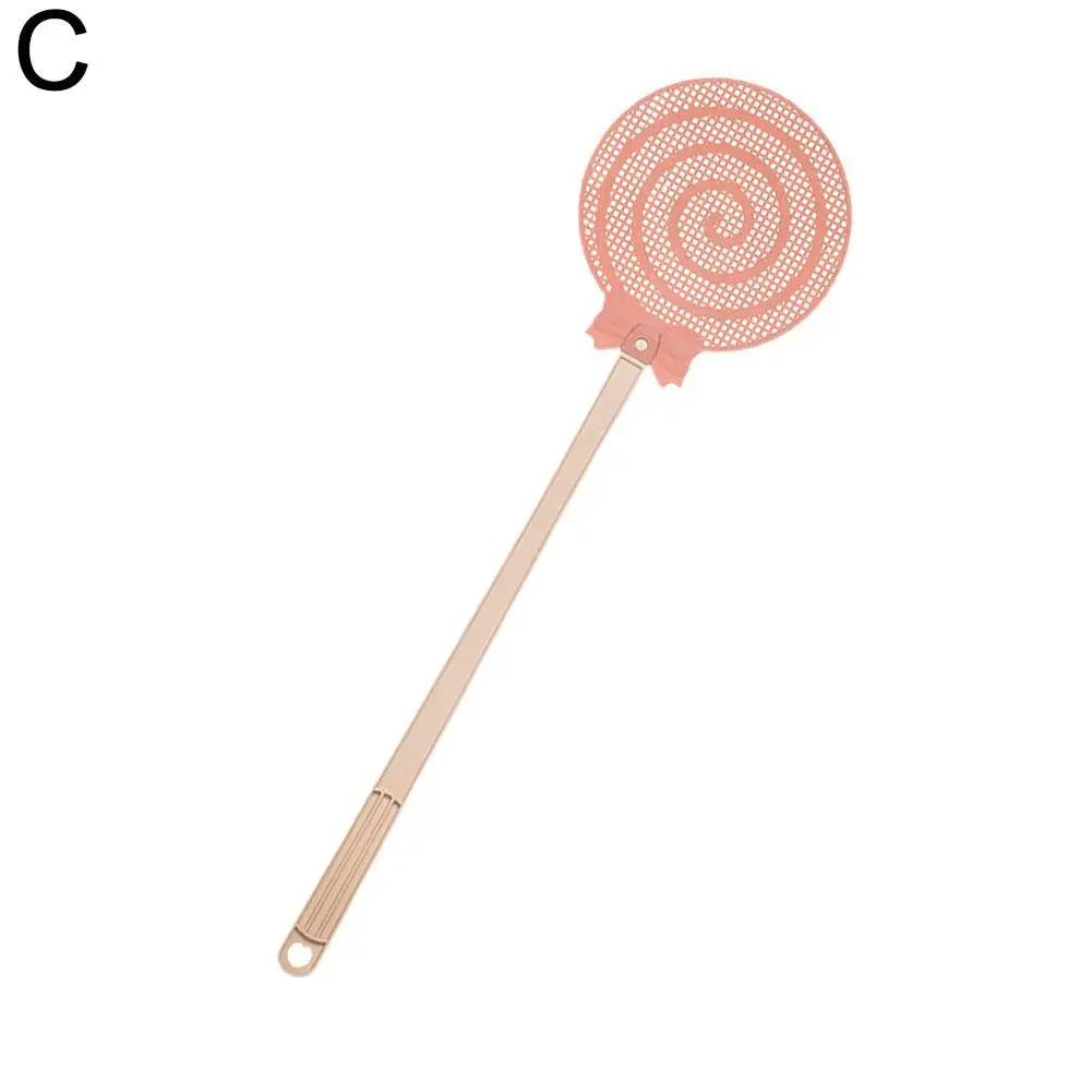 Long Handle Fly Swatter Pest Control Manual Plastic Swatter Color Solid Home Repellent Mosquito Fly Tool Restaurant V2w4