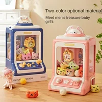 Cartoon Automatic Claw Machine Doll Machine Kids Operated Play Game Mini Claw Catch Toy Crane Machines Music Doll for Gift Toy 2