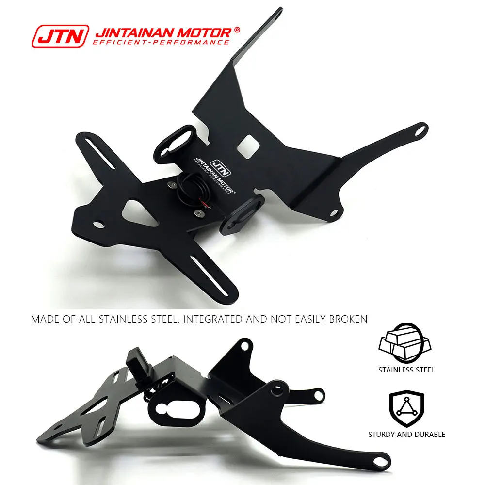 JTN CB650R CBR650R CB1000 HORNET 번호판 홀더 오토바이 LED 라이트 리어 숏 테일 스톡 라이센스 (혼다 2021-2026년식 호환)