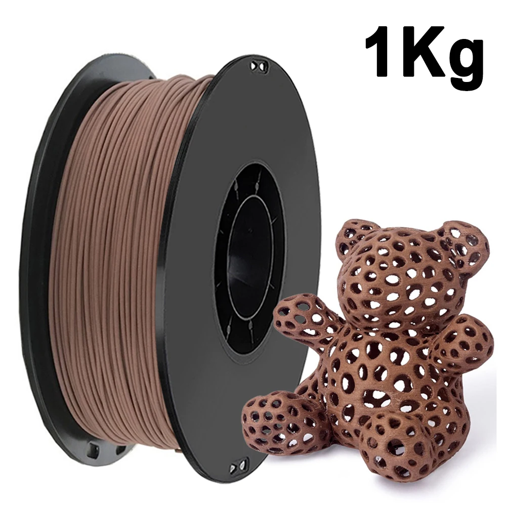1.75mm PLA Wood Filament 3D Printer Filaments Non-toxic 250g 500g 1Kg Sublimation Supplies Wooden Effect 3D Printing Materials - 2