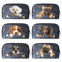 Funny Pocket Dog Wallets Pocket Pet French Bulldog Beagle Dachshund Pug Dogs Credit Card Holder Money Bags Cute Clutch Pouch 1