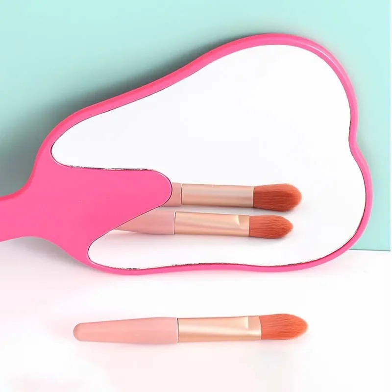 1PC Tooth Shaped Handheld Mirror Cute Makeup Mirror Hand Held Dental Mirrors With Handle High Definition Hand