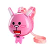 Kindergarten cartoon backpack children aged 1-3 boys girls with double shoulder anti loss backpack cute little chicken hard shel 6