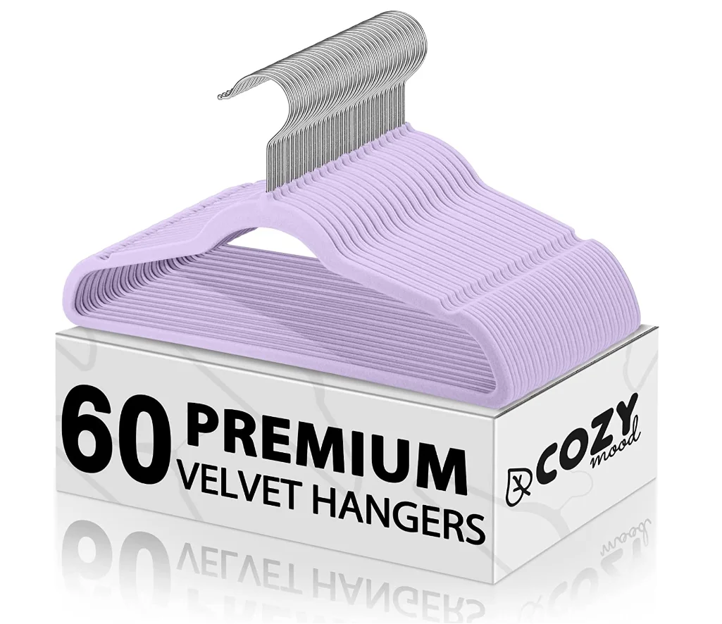  COZYMOOD Velvet Baby Hangers for Closet 50 Pack, Non