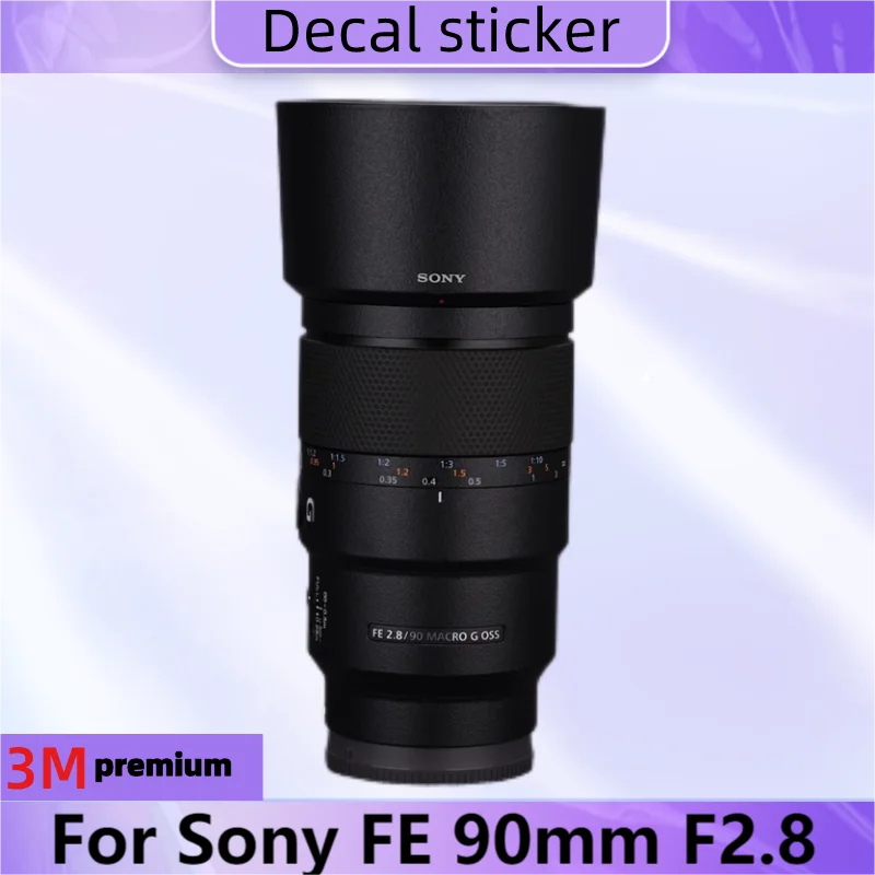 Per Sony Fe90 F2.8 Macro G Oss Lens Body Sticker Decalcomania Protettiva Per La Pelle Pellicola Avvolgente In Vinile Cappotto Protettivo Antigraffio S