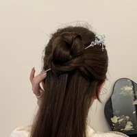Romantic Moonstone Star Moon Hair Stick Metal Branch Hairpin Hair Fork Chinese Style Hair Accessories for Girls Hair Jewelry - Image 5