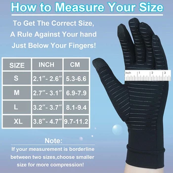 Alternative view of Relieve Hand Pain & Inflammation Instantly with 1 Pair of Copper Arthritis Gloves with Touchscreen - For Women & Men