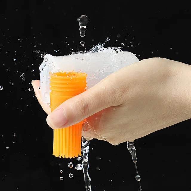 Új Hordozható Olajpalack Barbecue Kefe Szilikon Konyha Grill Főző Szerszám Sütés Palacsinta Kemping Kiegészítők - Image 4