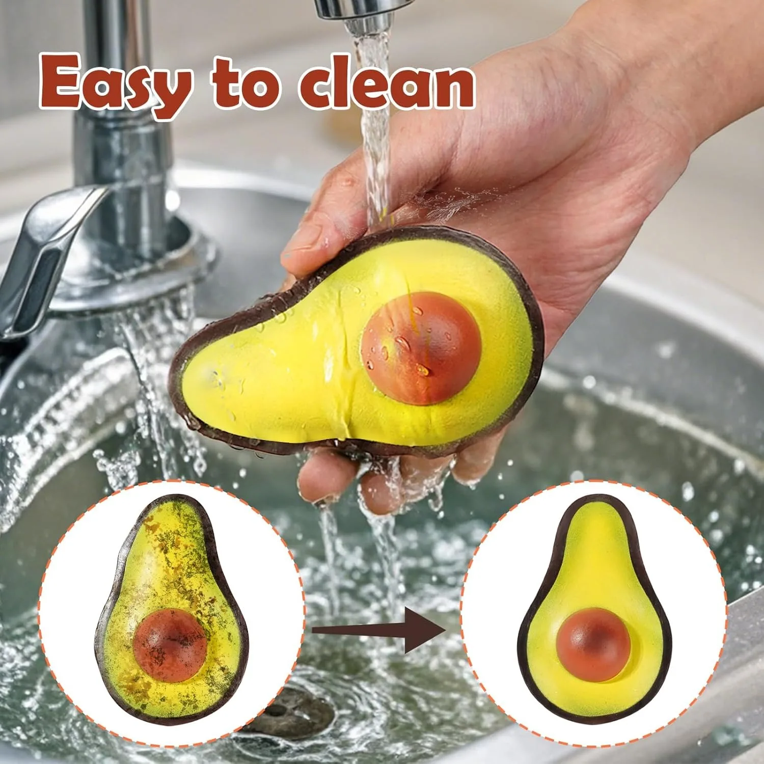 Avocado sensorische fidget bal squishy speelgoed voor stress autisme_voghion.com