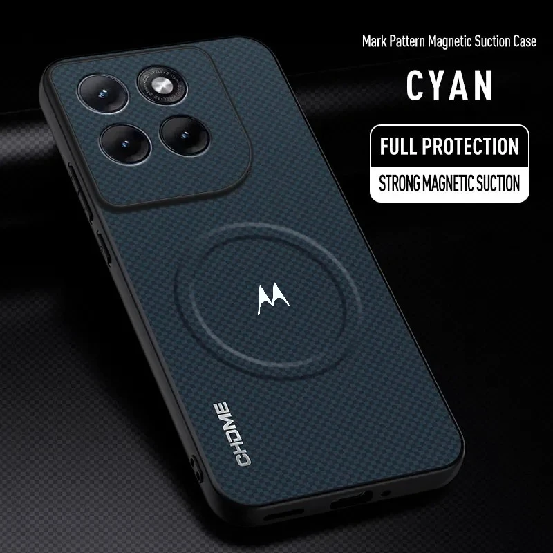 Mark Pattern Leather Magnetic Wireless Charging Case Cover