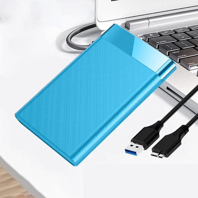 Disque Dur Externe -4To- Plug and Play - Disque dur externe haute vitesse  Type-CUSB3.1 - Pour OrdinateurPortable Mobile bleu. 4 to - Cdiscount  Informatique