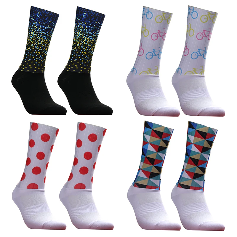 

Anti New Socks Cycling Seamless Integral Moulding Slip High-tech Bike Sock Compression Bicycle Outdoor Running Sport Socks