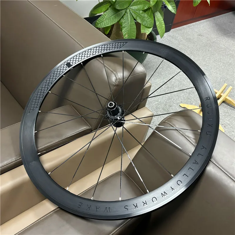 Paire De Roues Vélo Route 700C Alliage 30/40/50mm - Jantes Cliquet, Essieu Traversant, Frein à Disque - Neuf