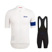 Raudax 남자 짧은 소매 사이클링 저지 세트 Ropa Ciclismo Hombre 여름 사이클링 의류 트라이 애슬론 턱받이 반바지 정장 자전거 유니폼