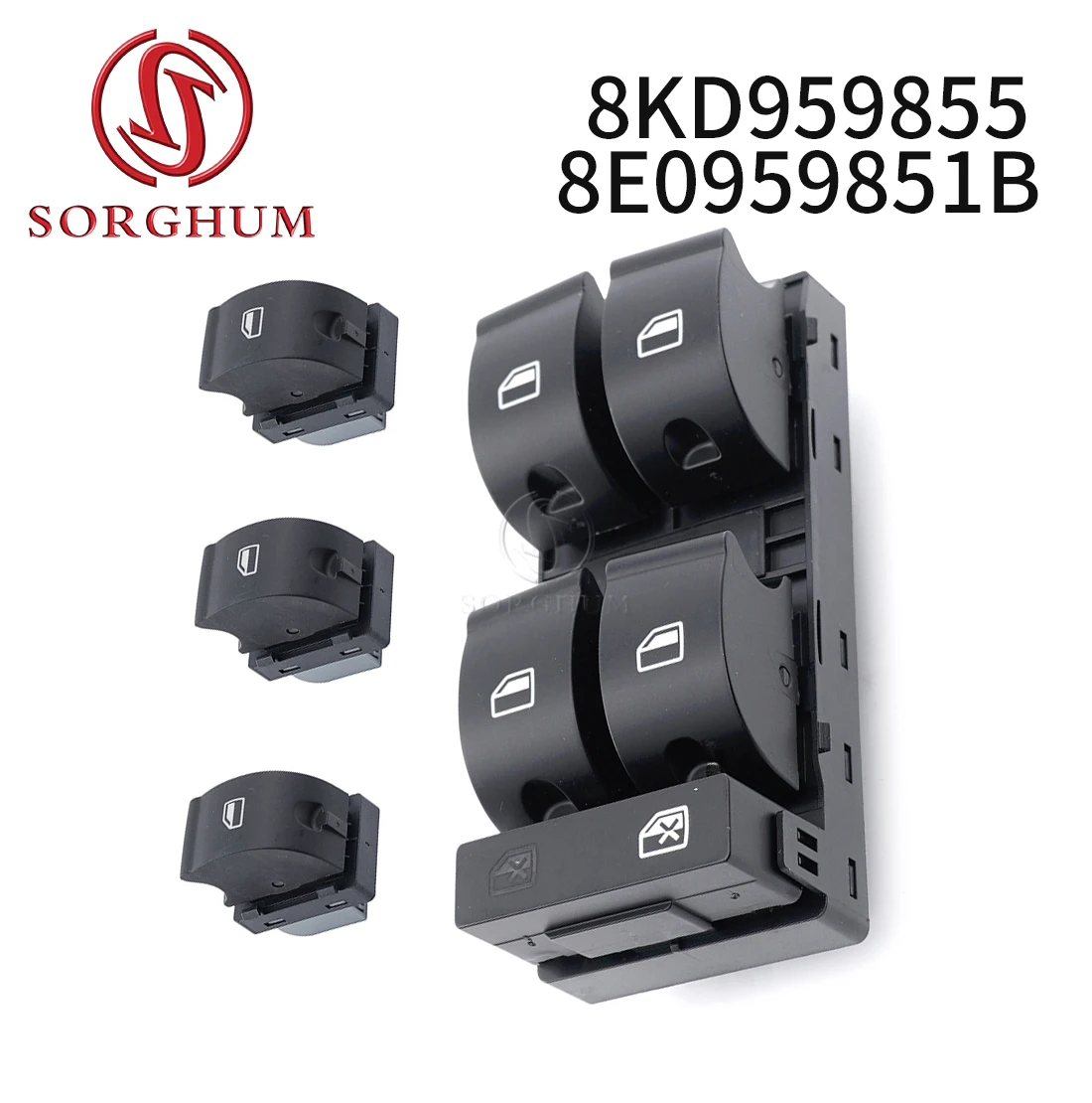 Auto Raam Schakelaar Voor Benz 190E 260E 300CE 300D 300E 300SDL 300SE 300SEL 300TD 300TE 350 420 560 Schakelaar Ruitbediening 1248204610 Raambedieningsknop