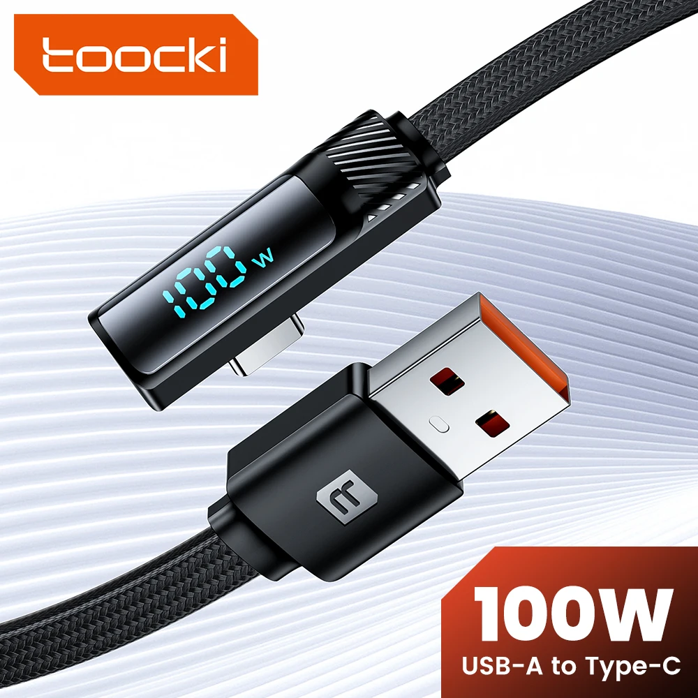 

Toocki 6A USB Type C Cable 66W Fast Charging Wire USB-C Charger Data Cord For Samsung Oneplus Poco F3 Realme Huawei P30 Pro