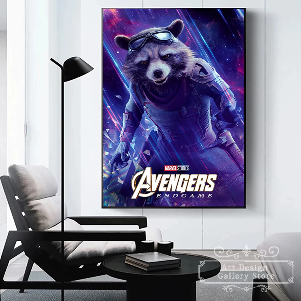 Disney marvel quadros em tela vingadores superheoro filme cartaz de  impressão vingadores: endgame arte da parede