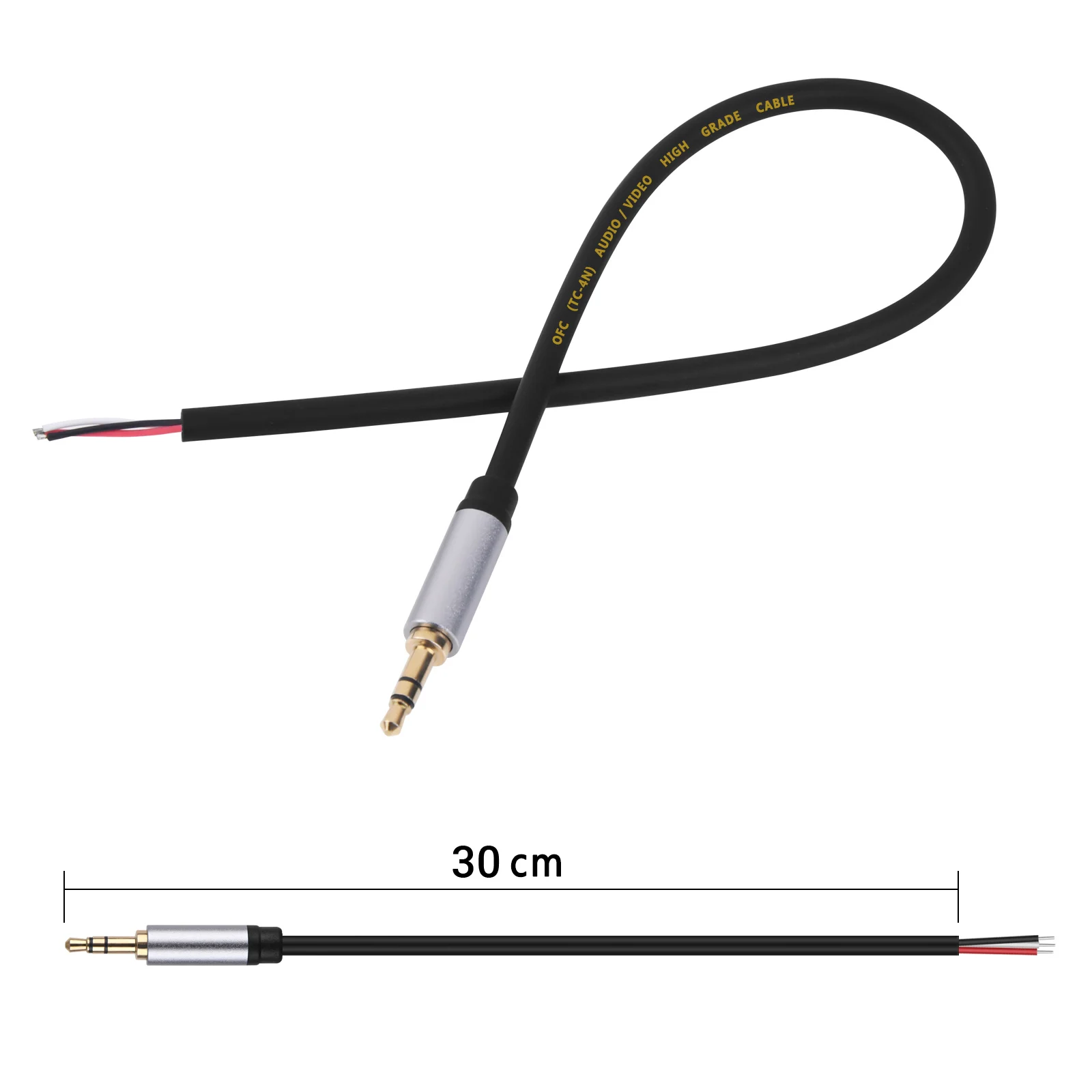 Spina Jack 3,5mm Femmina A Filo Nudo - Cavo Audio Stereo 0,25m Per Riparazioni - Foto 11