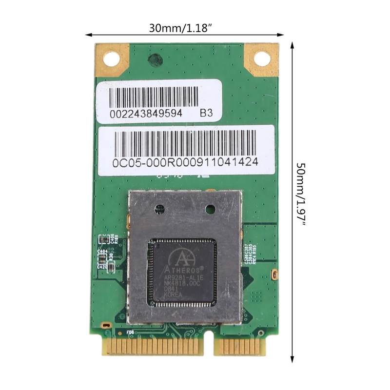 Atheros AR9281용 무선 카드 AR5B91 AR5B91-X AW-NE771 300Mbps WiFi 미니 PCI-E 카드 QXNF