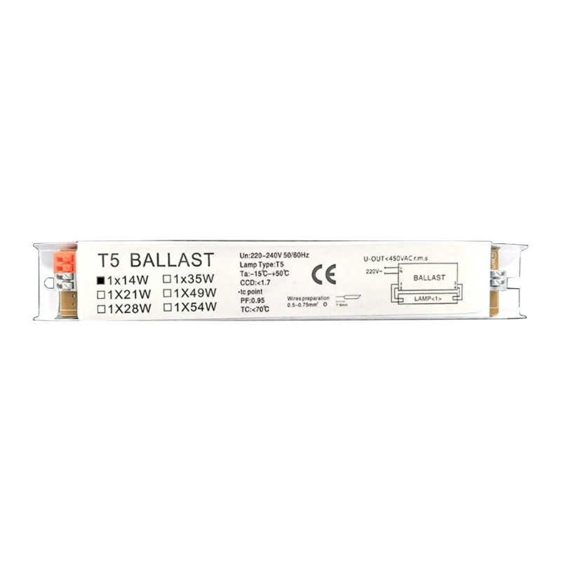 220-240V Wide Voltage T5 Electronic Ballast Fluorescent Lamp Ballasts for Home