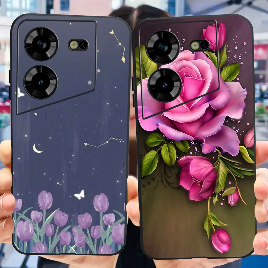 Cool Dragon Pattern Phone Case | Soft TPU Black Silicone Cover