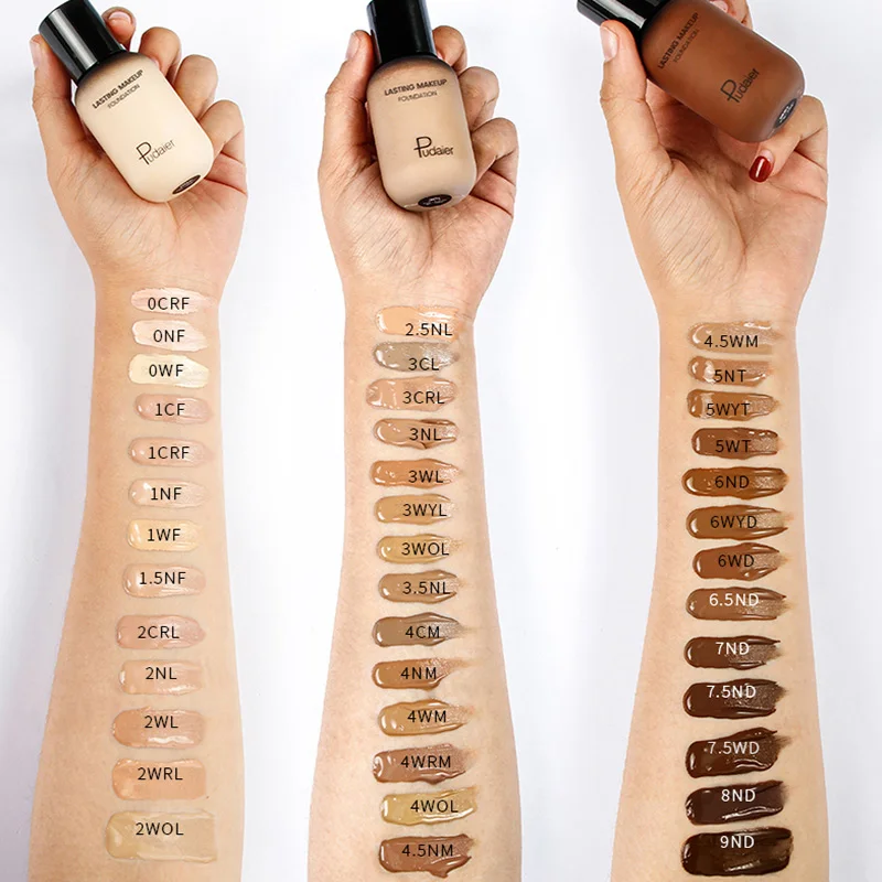 40ml Professional Concealing Makeup Matte Tonal Base Liquid Cosmetics Foundation Cream for Face Full Coverage