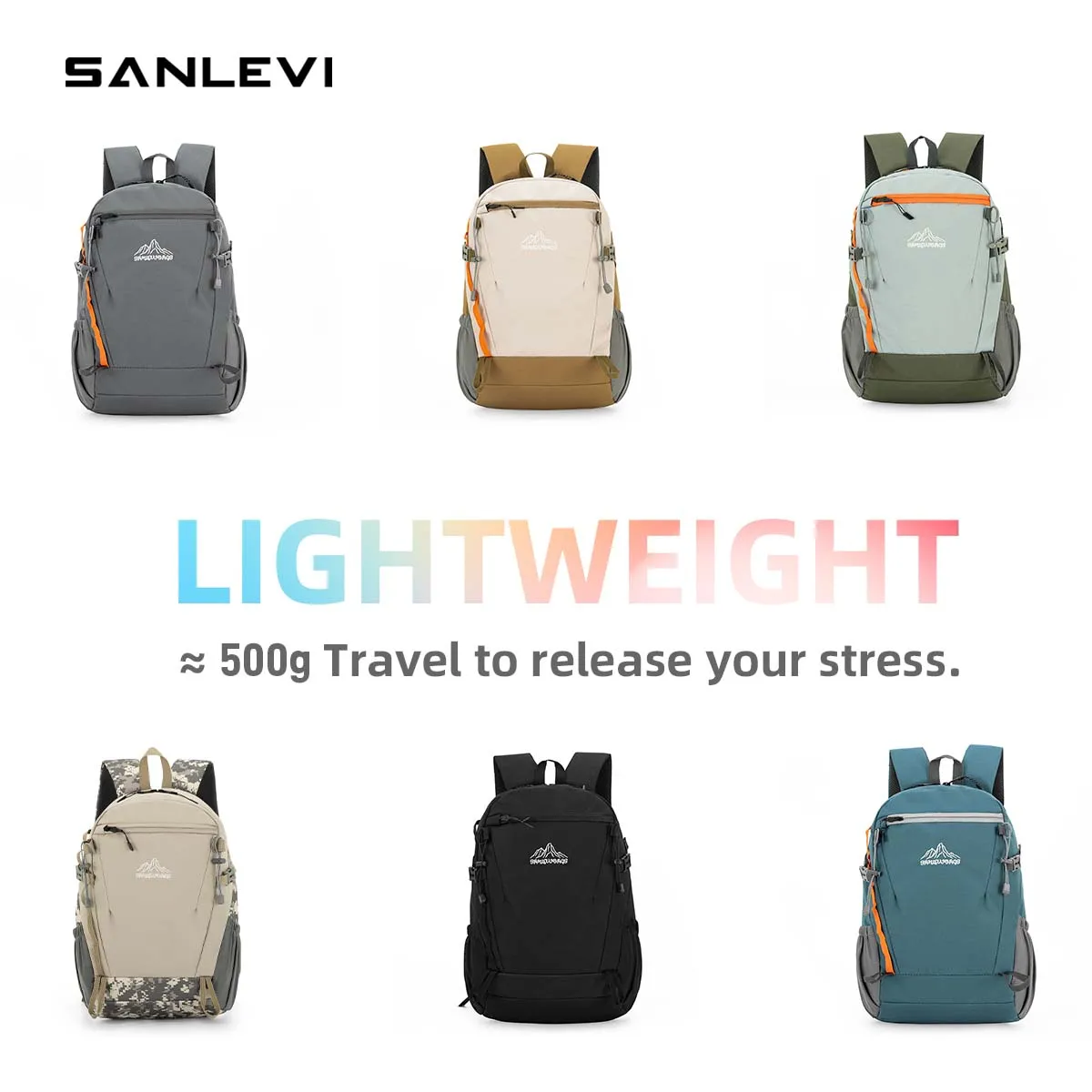 Lightweight Sports Commuting Outdoor Professional Waterproof Backpack Large Capacity Fashionable Mountaineering Bag Travel Hiking Backpack Junior High School Students