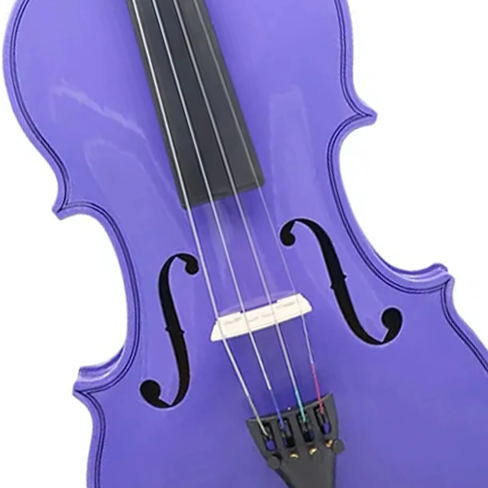4/4 Violin Suitable for Beginners Student Violin Sets Purple Violin with Case Bow Strings Shoulder Rest Accessories 12 S5f989a4e54c7496ab16a8db4a998fb570