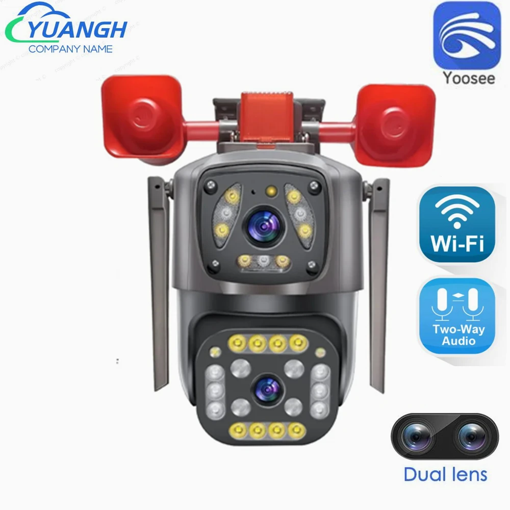 4MP Yoosee Dual Lens WIFI Security Camera Outdoor Auto Tracking Waterproof Wireless Surveillance Speed Dome IP Camera