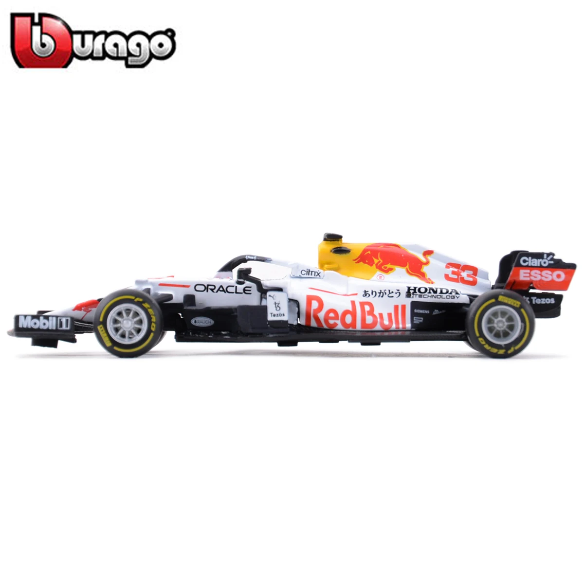 Bburago 1:43 2021 F1 Redbull Honda RB16 RB16B #11 Perez /33 Max Turkish White Painting Formula Racing Diecast Model Car 5