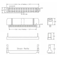 2.54mm Pitch 2x13 Pin 26 Pin IDC FC Female Header Socket Connector FC-26 4