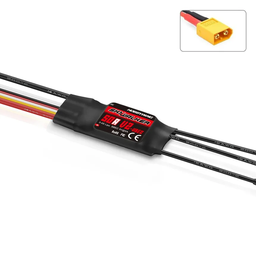 ตัวเลือกสินค้า มอเตอร์ไร้แปรงถ่าน 3536 1200KV พร้อม ESC 50A สำหรับโดรนและเครื่องบิน