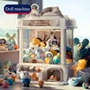 Big Size DIY Doll Machine Kids Coin Operated Play Game Mini Claw Catch Toy Crane Machines Music Doll Children Birthday Gifts Toy 2