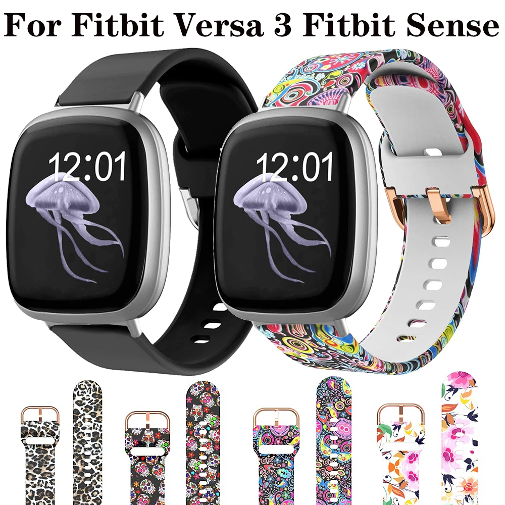 

Silicone Strap For Fitbit Versa 4/3 Watch Band Bracelet For Fitbit Sense 2 sport Versa4 Belt Wristbands Accessories