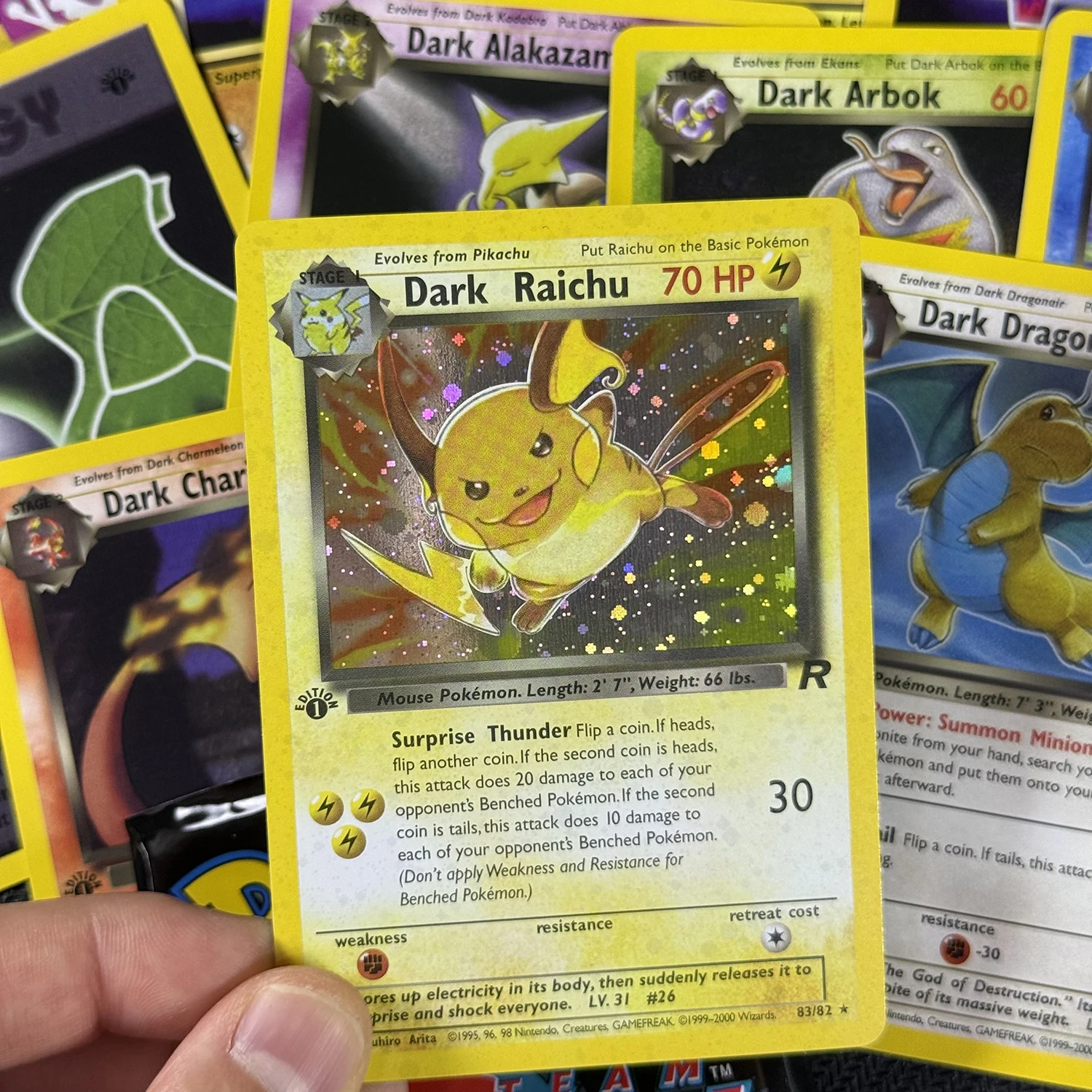 Classic Team Rocket Trading Card Game Collection - 11-Piece Booster Pack Gift Set