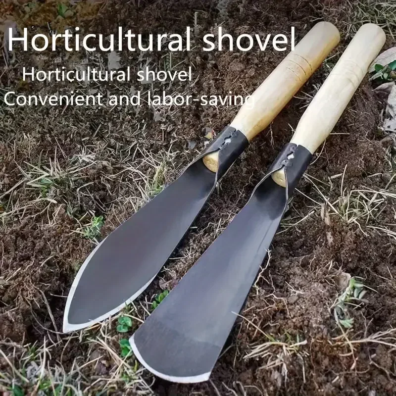 Multifunctional Garden Tool Shovel Dig Wild Vegetables Drive Sea Plant Flowers Shovel Soil Thickening Iron Hoe Weeding 2029