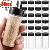 24-1PCS Clear Seasoning Jars Plastic Spice Containers Bottles For Storing Spice Herbs Season Powders Kitchen Storage Organizer 1
