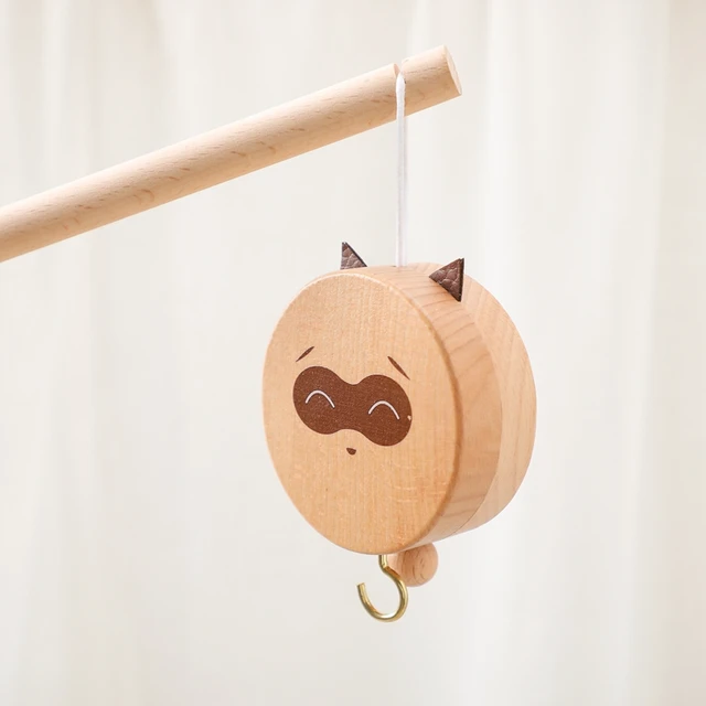 Let's Make Baby Wooden Mobile Crib Bed Bell Holder Windup Movement Music  Box Hanging Bed Bell Holder For Bracket Infant Toy Gift - AliExpress