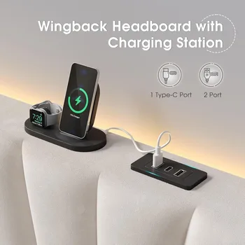 EnHomee King Size Bed Frame with 51 4