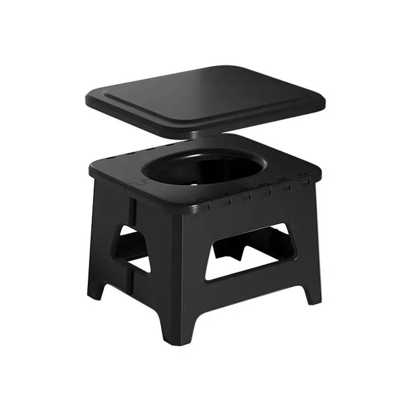 Folding Toilet Portable Toilet Outdoor Car Toilet Camping Toilet Stool Adult Portable Folding Ladies Travel Emergency Mobile Toilet