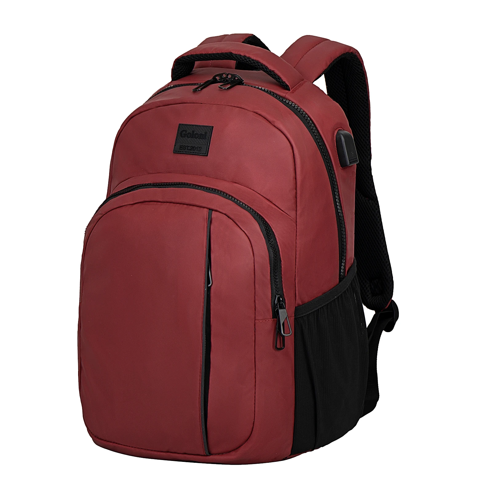 남녀공용 경량 캐주얼 노트북 배낭, USB 충전 포트, 작업, 여행, 대학생, 방수 배낭, 17 인치 