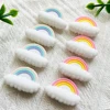 1/3/10Pcs Rainbow Silicone Bead/Teether/Clip Food Grade Pendants DIY Pacifier Chain Accessories Baby Teething Toys 6
