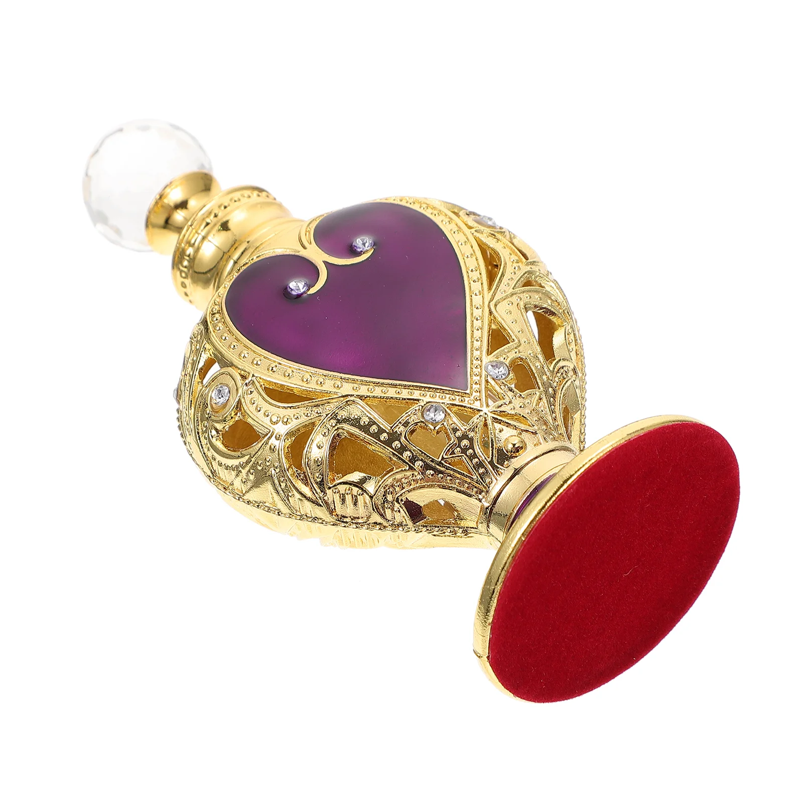 

Arabic Aroma Bottles Heart Pattern Essential Oil Roller Bottle Vintage Perfume Roll On Bottles Refillable Aroma Vial