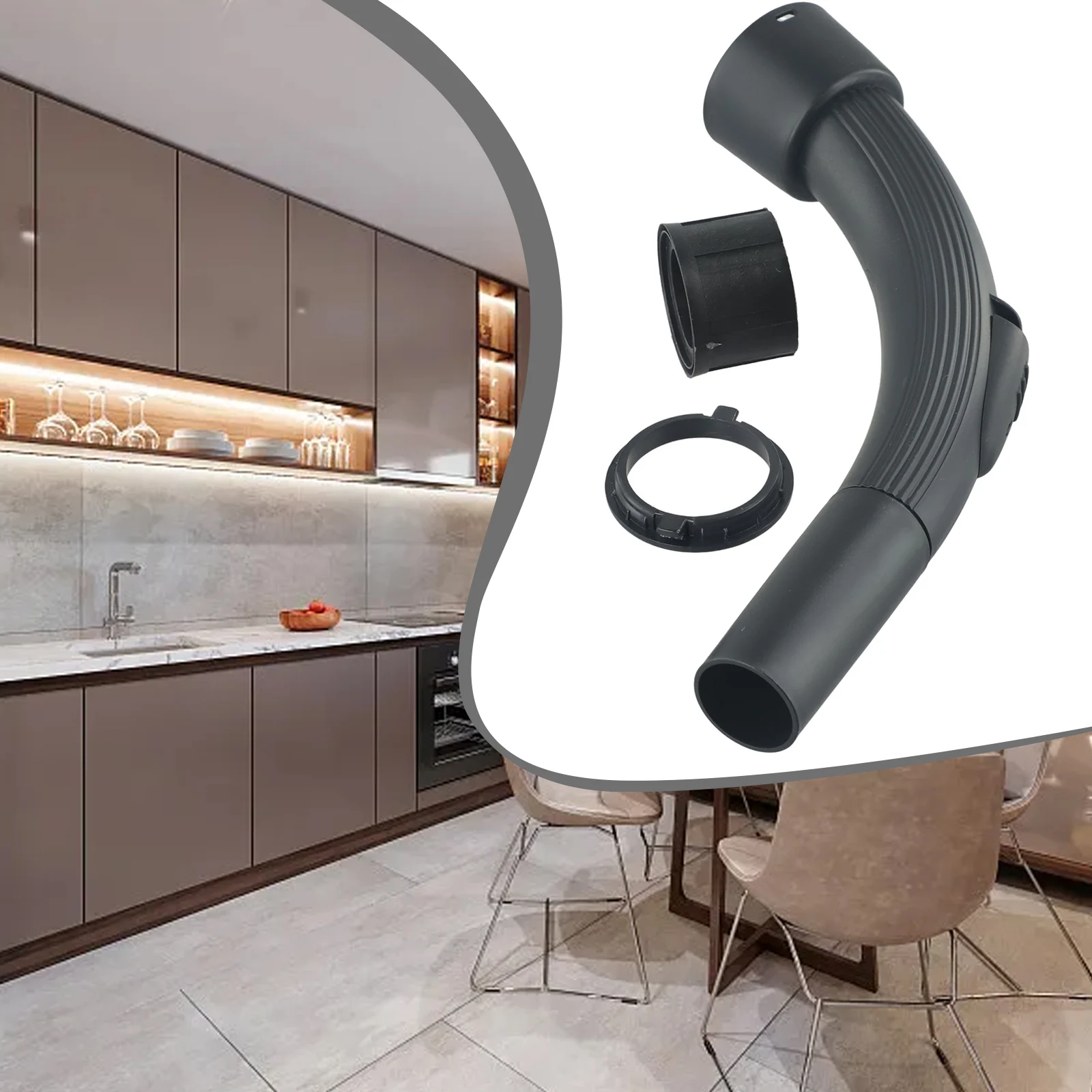 Staubsauger Teile Schlauch Griff Teile Ersatz Ersatz Zauberstab Gebogen ABS Zubehör Biege Schlauch Ende Für Hoover 32mm – Detail 20