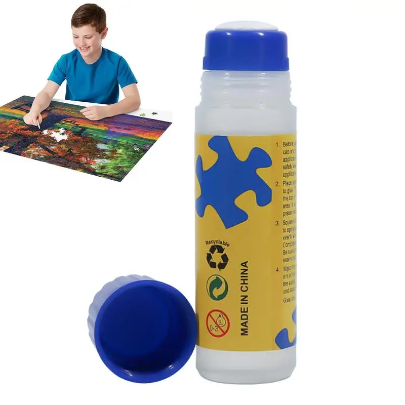 

ML 120g Jigsaw Puzzle Glue With Sponge Ecofriendly Transparent Liquid Jigsaw Puzzle Glue Apply It On The Puzzle