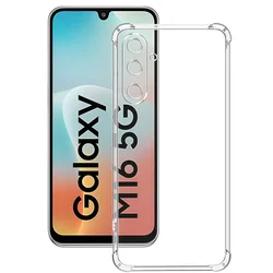 Custodia per telefono in silicone trasparente e resistente agli urti